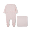 Pink Powder Footie and Blanket