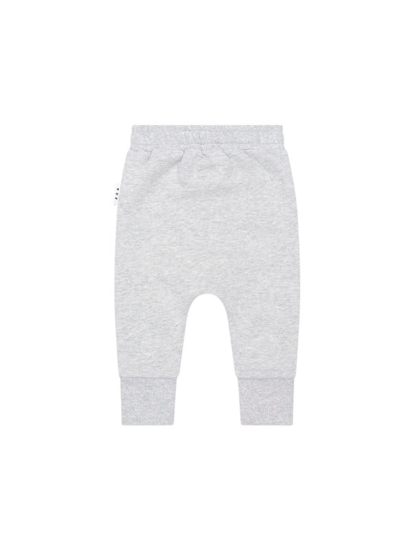 Grey Marle Baseball Hux Track Pant