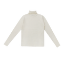 Cream Ribbed Turtleneck