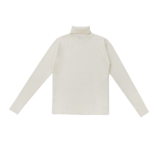 Cream Ribbed Turtleneck