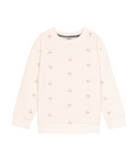 White and Red Boat Crewneck