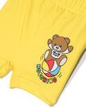 Yellow Baby Swimsuit with Bear Graphic