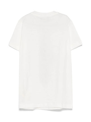 White FF Tie Print Tee
