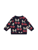 Indigo Cherry Pie Knit Sweater