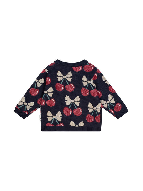 Indigo Cherry Pie Knit Sweater