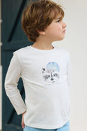 Ivory Raccoon Long Sleeve Tee
