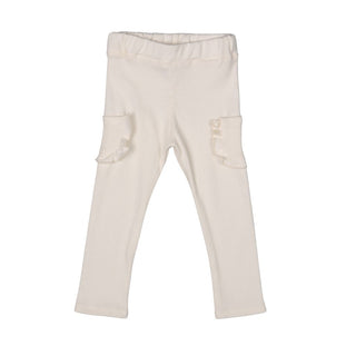 Ivory Coleen Cotton Ribbed Leggings