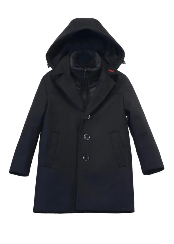 Black Wool Dressy Coat