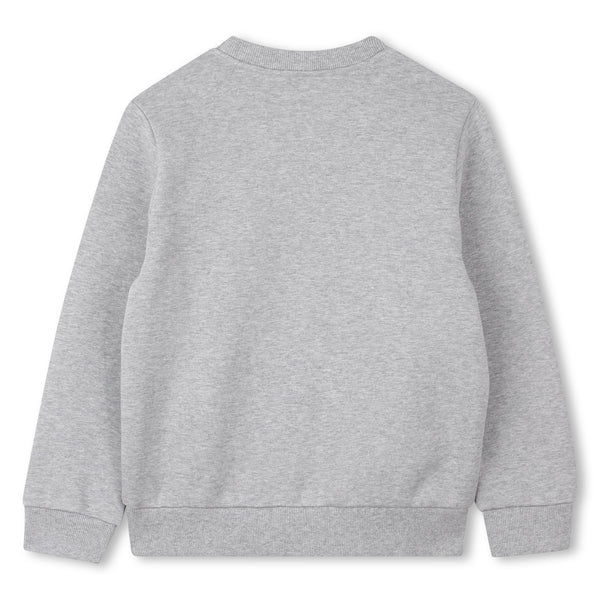 Grey Marl Tiger Logo Crewneck