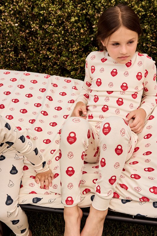 Red LP Signature Pajama Set