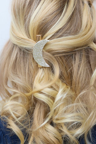 Gold Moon Hair Clip