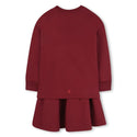 Burgundy Logo Sweatshirt Dress