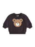Black Furry Huxbear Crewneck