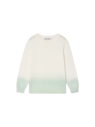 White and Green Tahar Sweater