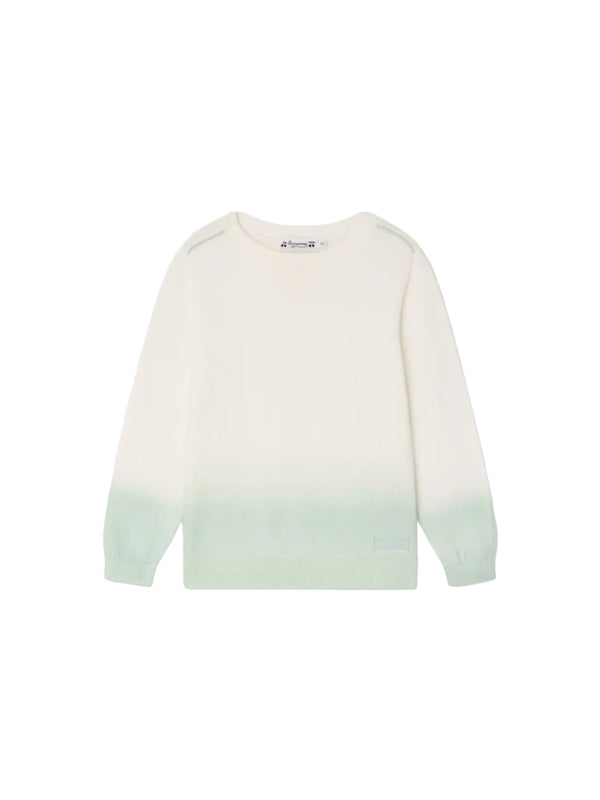 White and Green Tahar Sweater