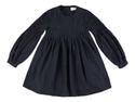 Navy Yndia Long Length Pleated Dress