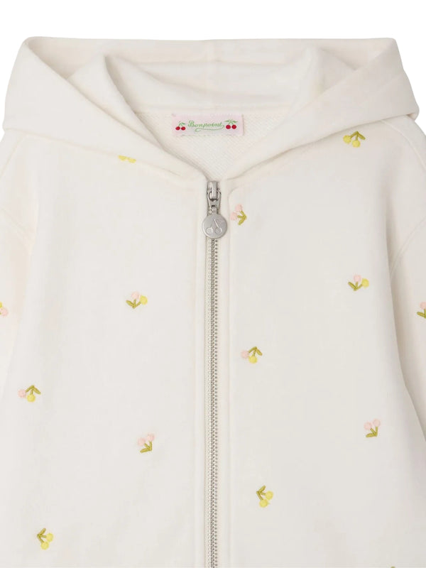 White Zip Up Talent Hoodie