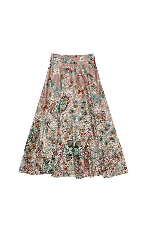 Pink Paisley Sia Skirt