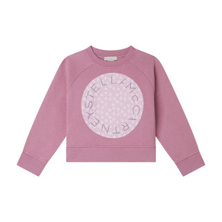 Pink Logo Flower Disc Crewneck