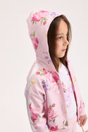 Pink Bouquet Floral Zip Up Hoodie