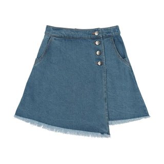 CCB Blue Denim Button Skirt