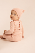 Pink V-neck Footie
