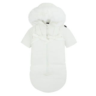 White Bow Snow Suit