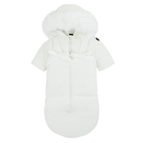 White Bow Snow Suit