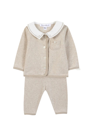 Beige Cardigan Set
