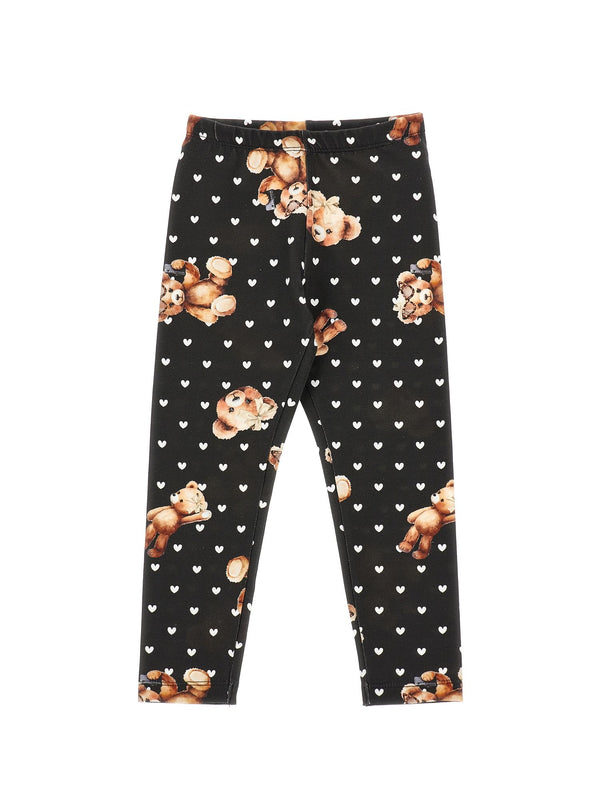 Black Teddy Polka Dot Leggings