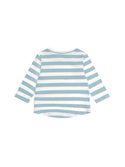 Blue and White Roadworks Hux Stripe Top