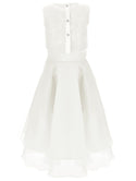 Ivory Organza Flower Detail Skirt Outfit