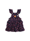 Indigo Cherry Pie Pinafore Cord Dress