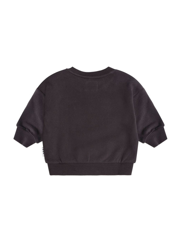 Black Furry Huxbear Crewneck