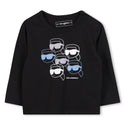 Black and Blue Baby Karl Long Sleeve Tee