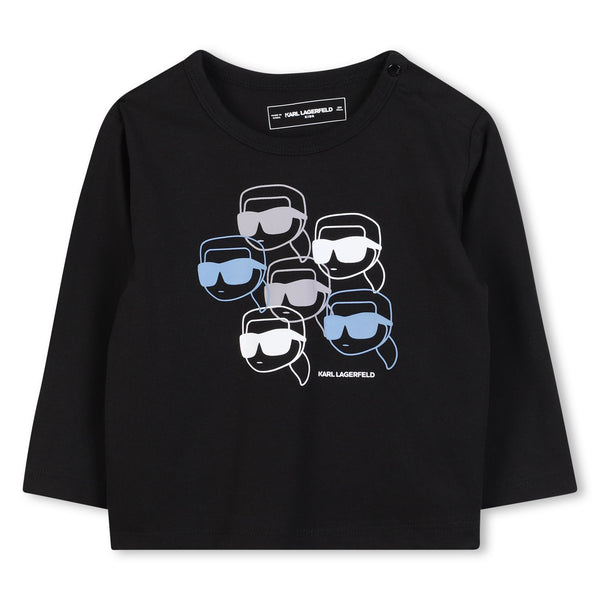 Black and Blue Baby Karl Long Sleeve Tee