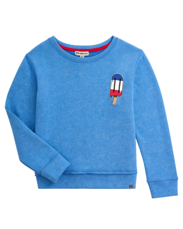 Washed Blue Highland Ices Crewneck