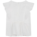 CL Ivory Smocked Detail Blouse