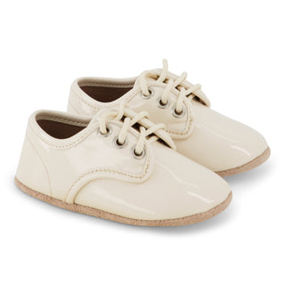 ZK Pearl Patent Lace Up Soft Sole
