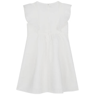 CL Ivory Smocked Detail Dress