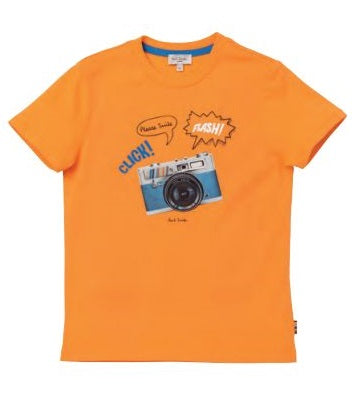Orange Camera Tee