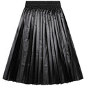 KL Black Logo Pleated Skirt