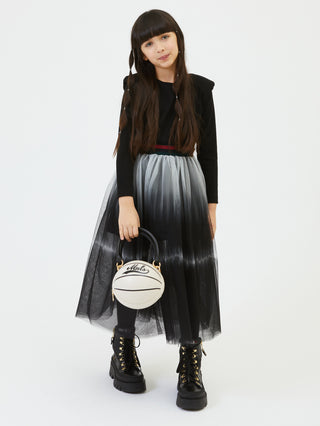 ML Black Tie Dye Tulle Bottom Dress