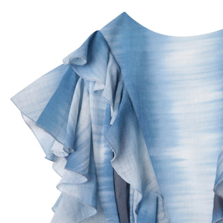 CL Blue Tie Dye Striped Dress