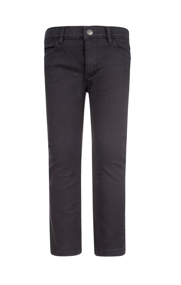 Black Slim Twill Pant