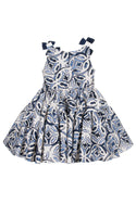 MMS Blue Mosaic Print Dress