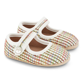 ZK Multi Colored Woven Mary Jane Soft Sole