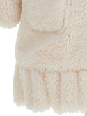 ML Ivory Plush Coat w/Fringes