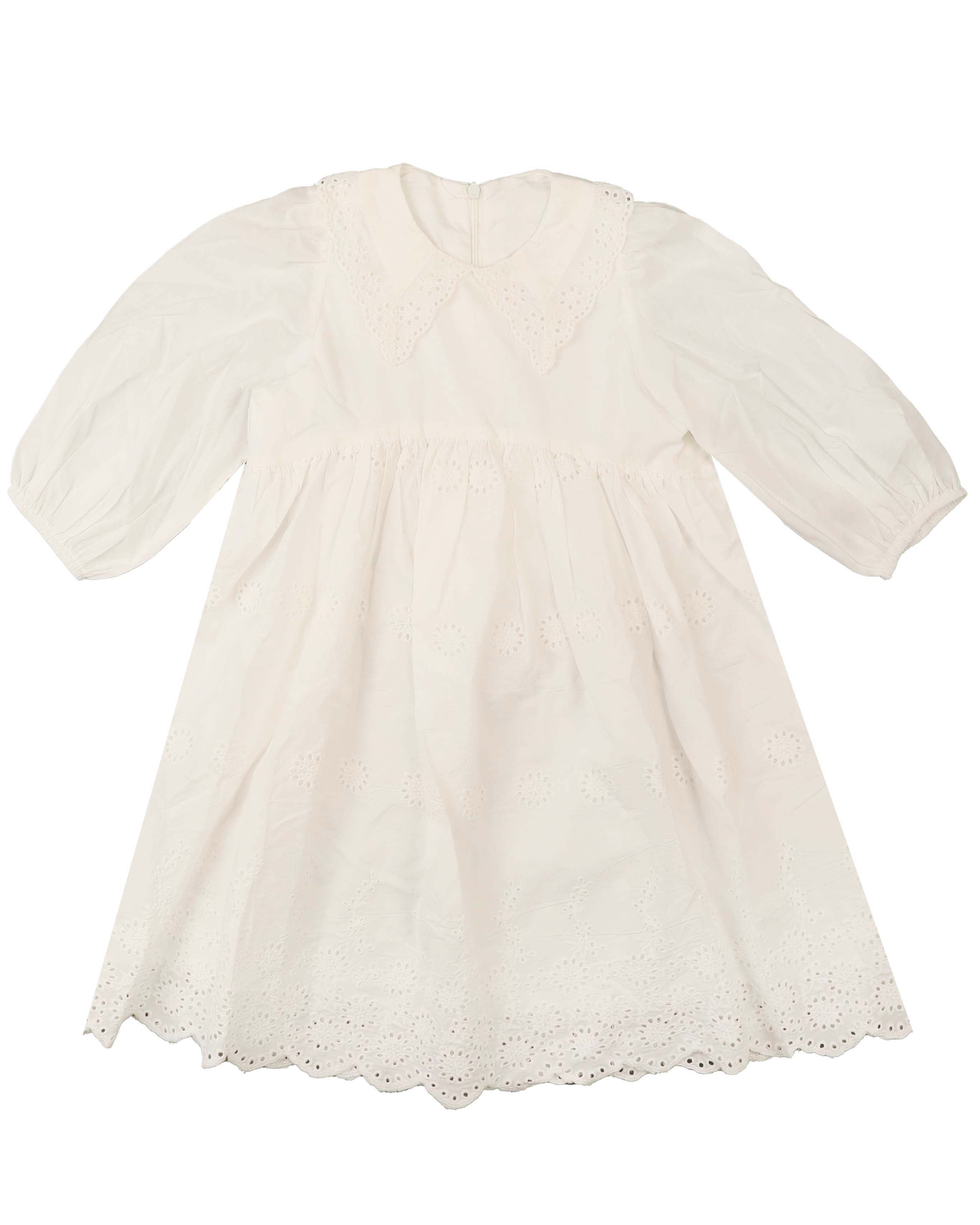 Girls white eyelet clearance dress