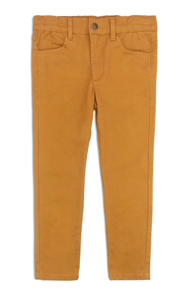 AM Dark Khaki Twill Slim Pants